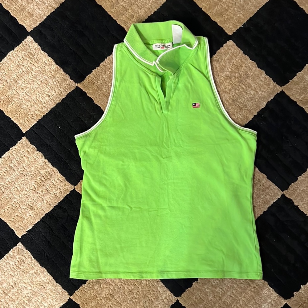 Y2K Lime Green top